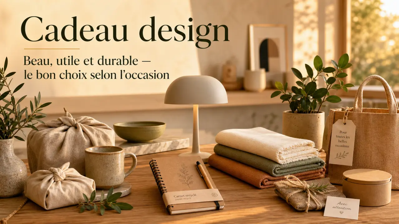 Cadeau design : beau, utile et durable, le bon choix selon l’occasion