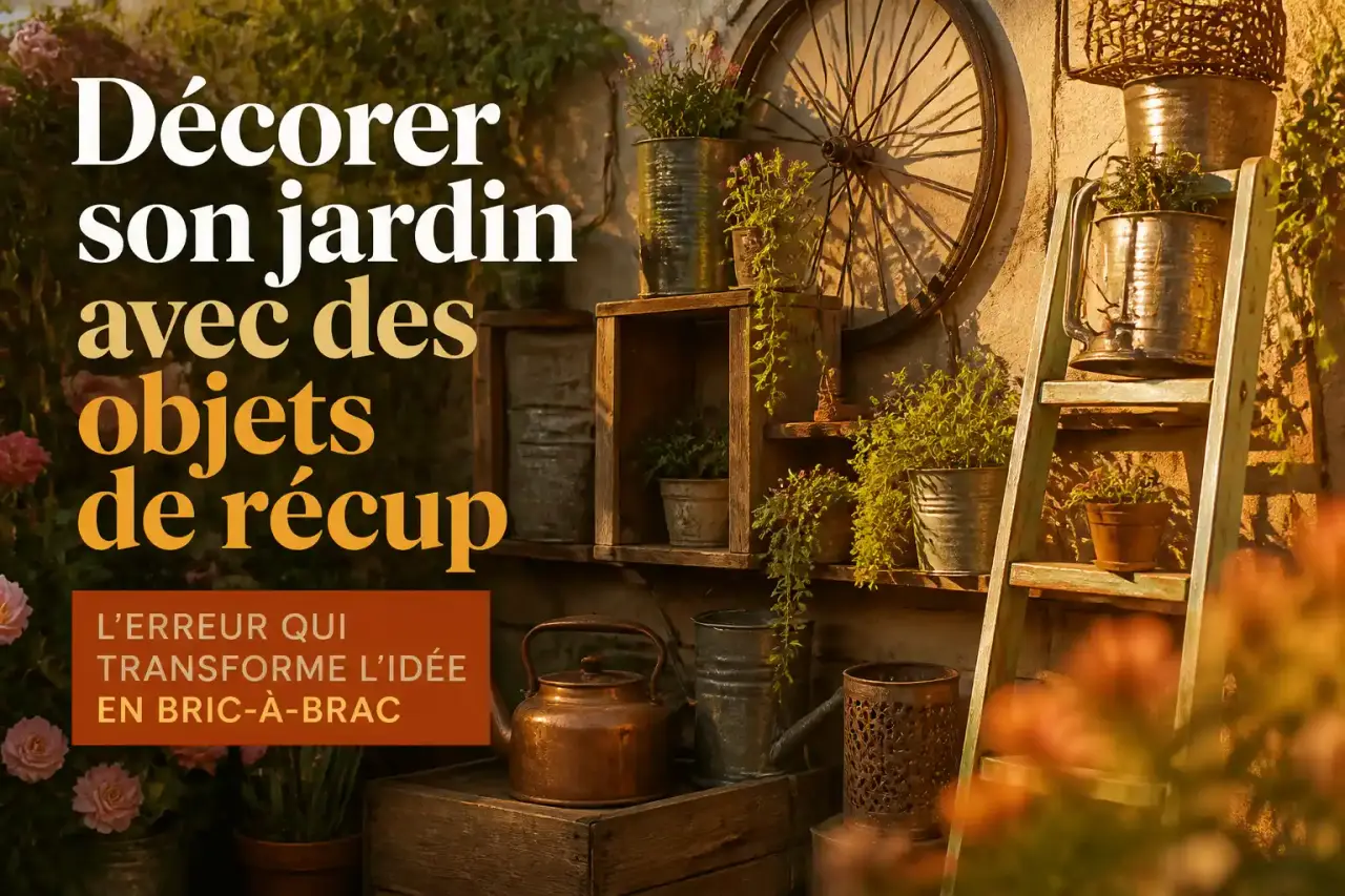 Décorer son jardin avec des objets de récup : l'erreur qui transforme l'idée en bric-à-brac