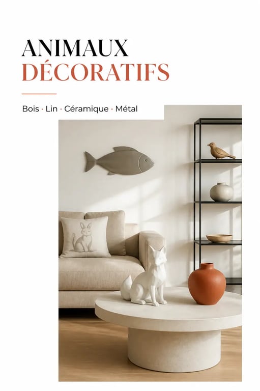 Animaux décoration intérieure : harmonie de matières et de couleurs dans une décoration contemporaine
