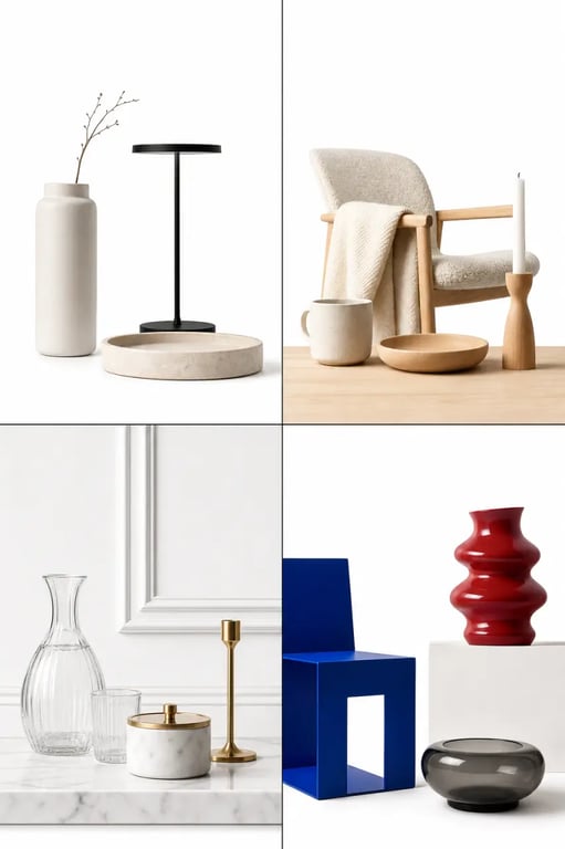 Cadeau design selon le style intérieur : minimaliste, scandinave, classique ou audacieux